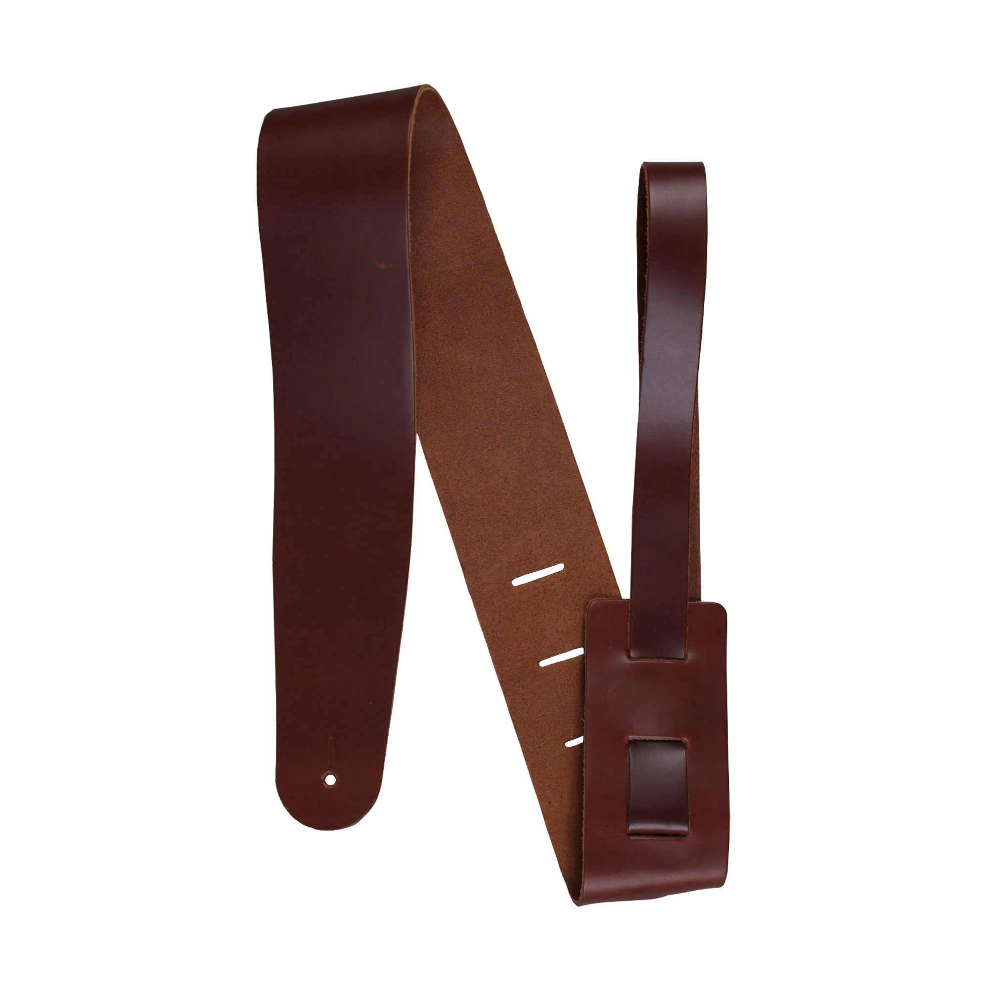 Henry Heller 2.5" Genuine Cowhide Leather Guitar Strap Brown