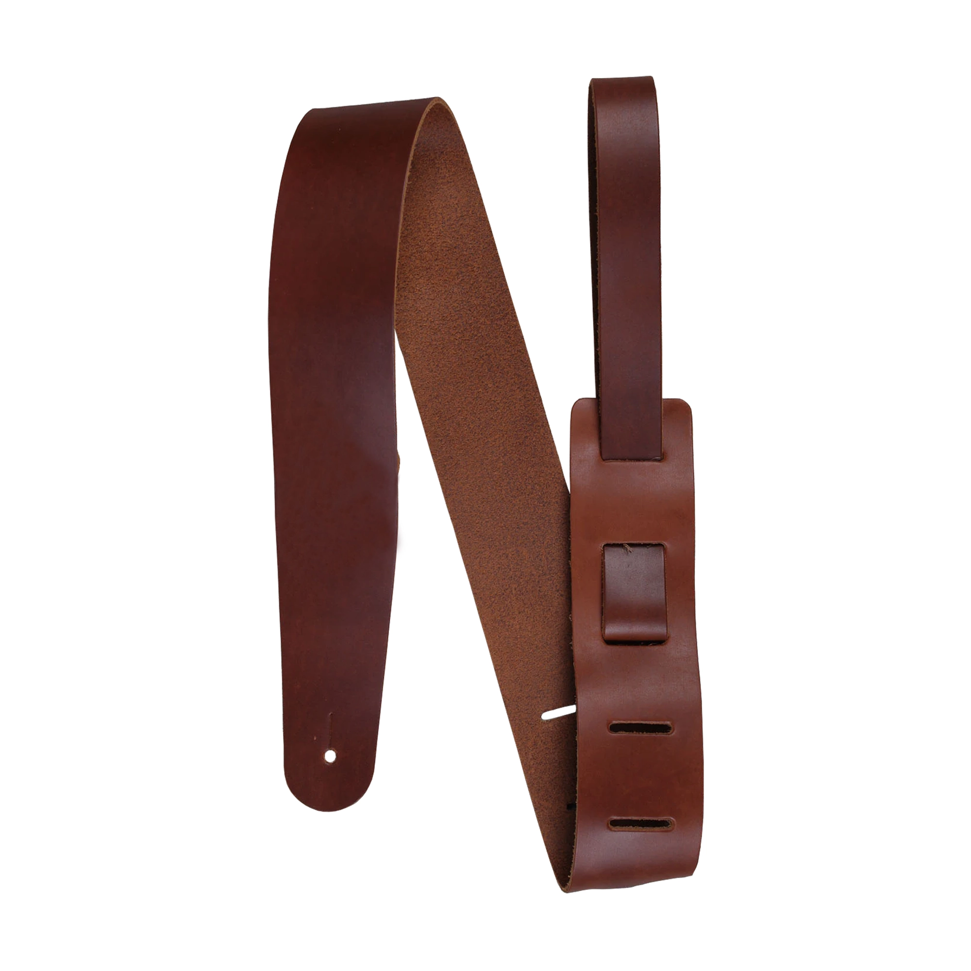 Henry Heller 2" Genuine Cowhide Leather Guitar Strap - Brown