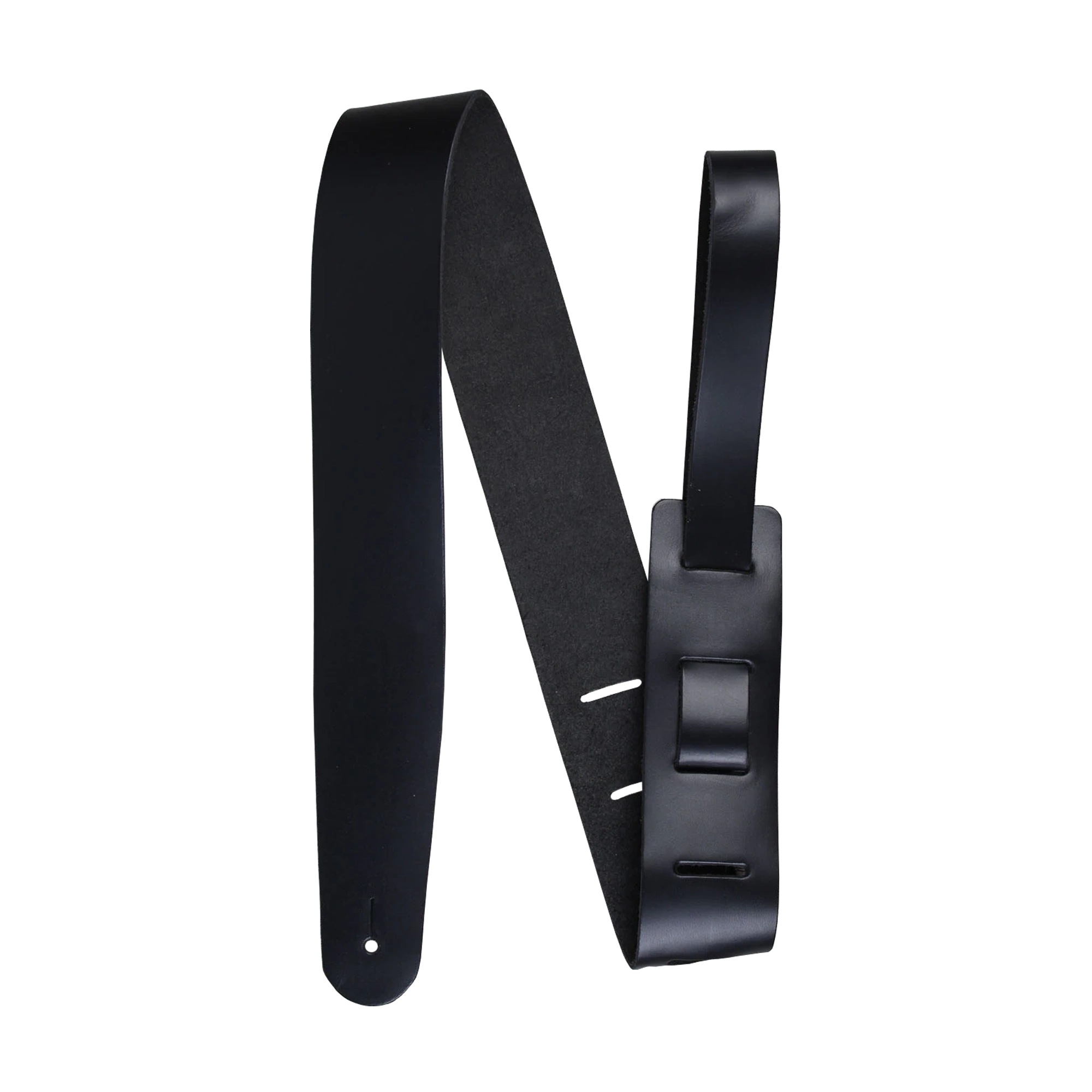 Henry Heller 2" Genuine Cowhide Leather Guitar Strap - Black