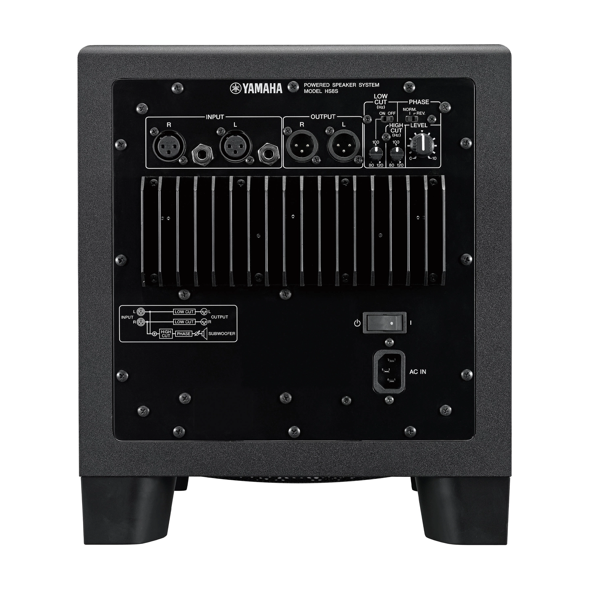 Yamaha HS8S Powered Subwoofer Black