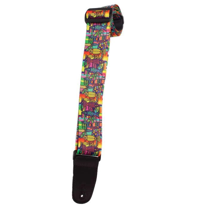 Henry Heller 2" Artist Series Sublimation Design Strap - 60's Style Tie-Dye