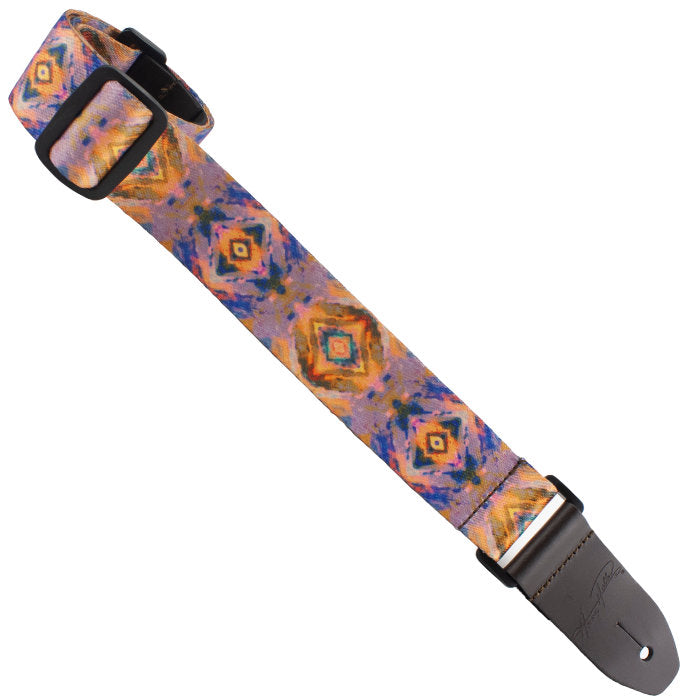 Henry Heller 1.5" Youth Size Ukulele/Guitar Strap - Multi Kaleidoscope