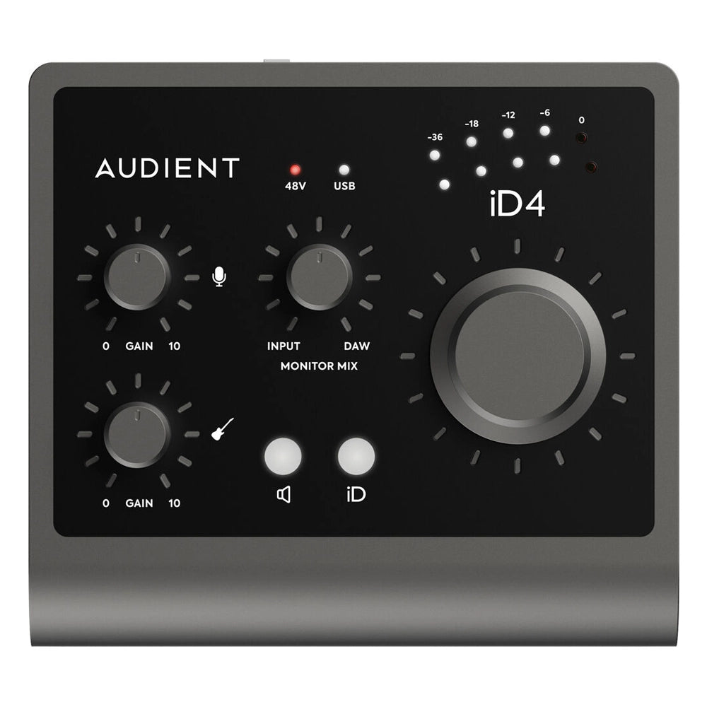 Audient ID4 MkII Usb-C Audio Interface top view