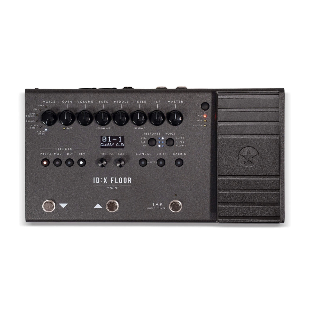 Blackstar ID:X Floor Two Floorboard Multi-FX Pedal top view