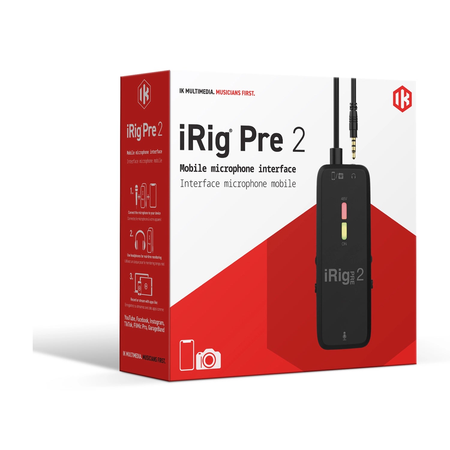 IK Multimedia iRig Pre 2 Ultracompact XLR Mic Interface
