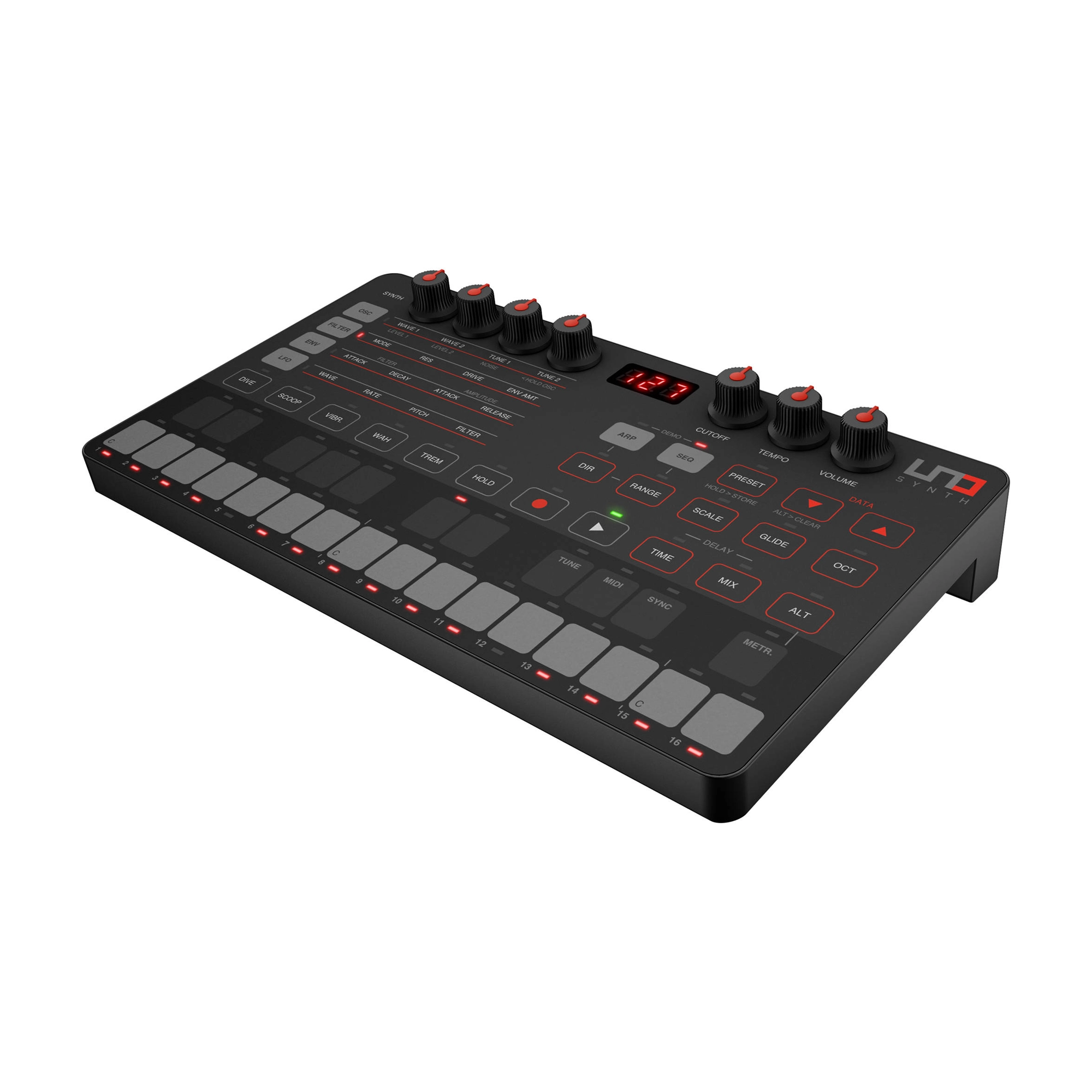 IK Multimedia UNO Synth Portable Monophonic Analog Synthesizer - B-Stock