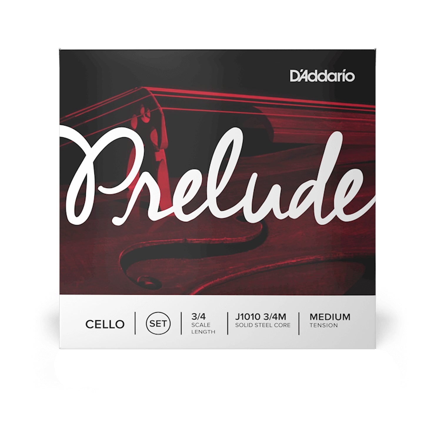 D'Addario J10103/4M  Prelude Cello Strings - 3/4 Scale Medium Tension