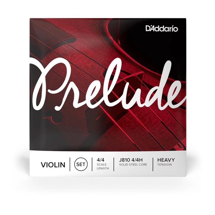 Front view of D'Addario J81044H Prelude Violin String Set