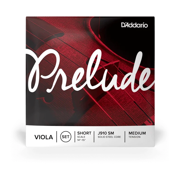 Front view of D'Addario J910SM Prelude Viola String Set