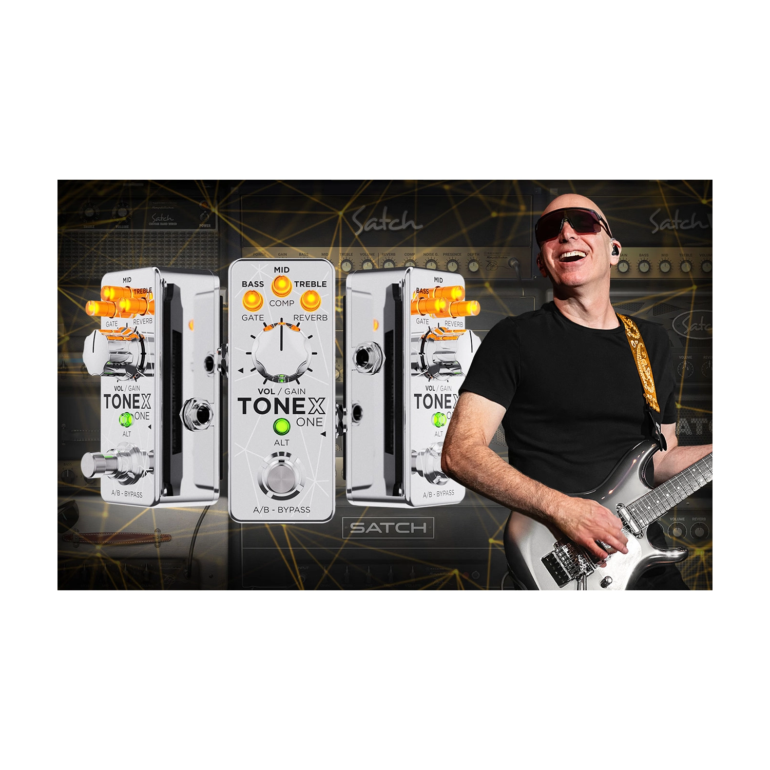 IK Multimedia Tonex One Joe Satriani Limited Edition AI multiFX Micro-Pedal