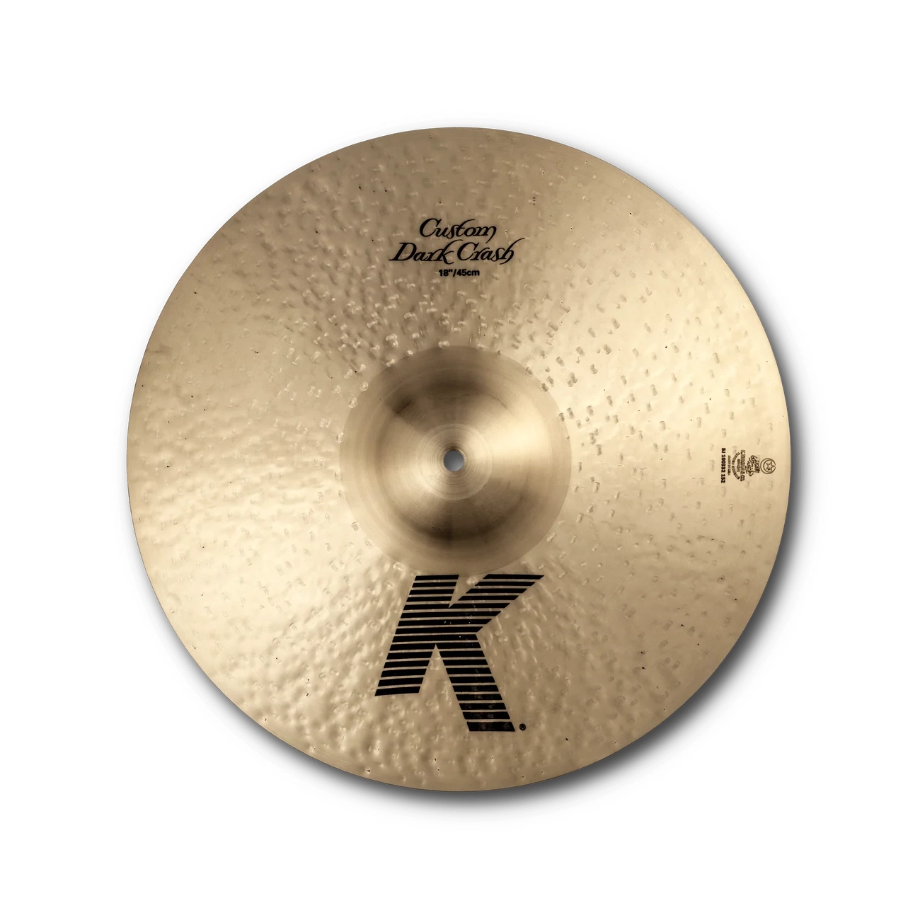 Zildjian K Custom Dark Crash Cymbal 18" top view