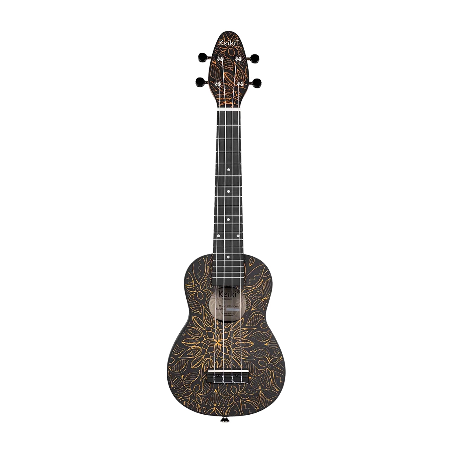 Ortega Guitars 4-String Keiki K2 Series Super Scale Concert-Soprano Ukulele
