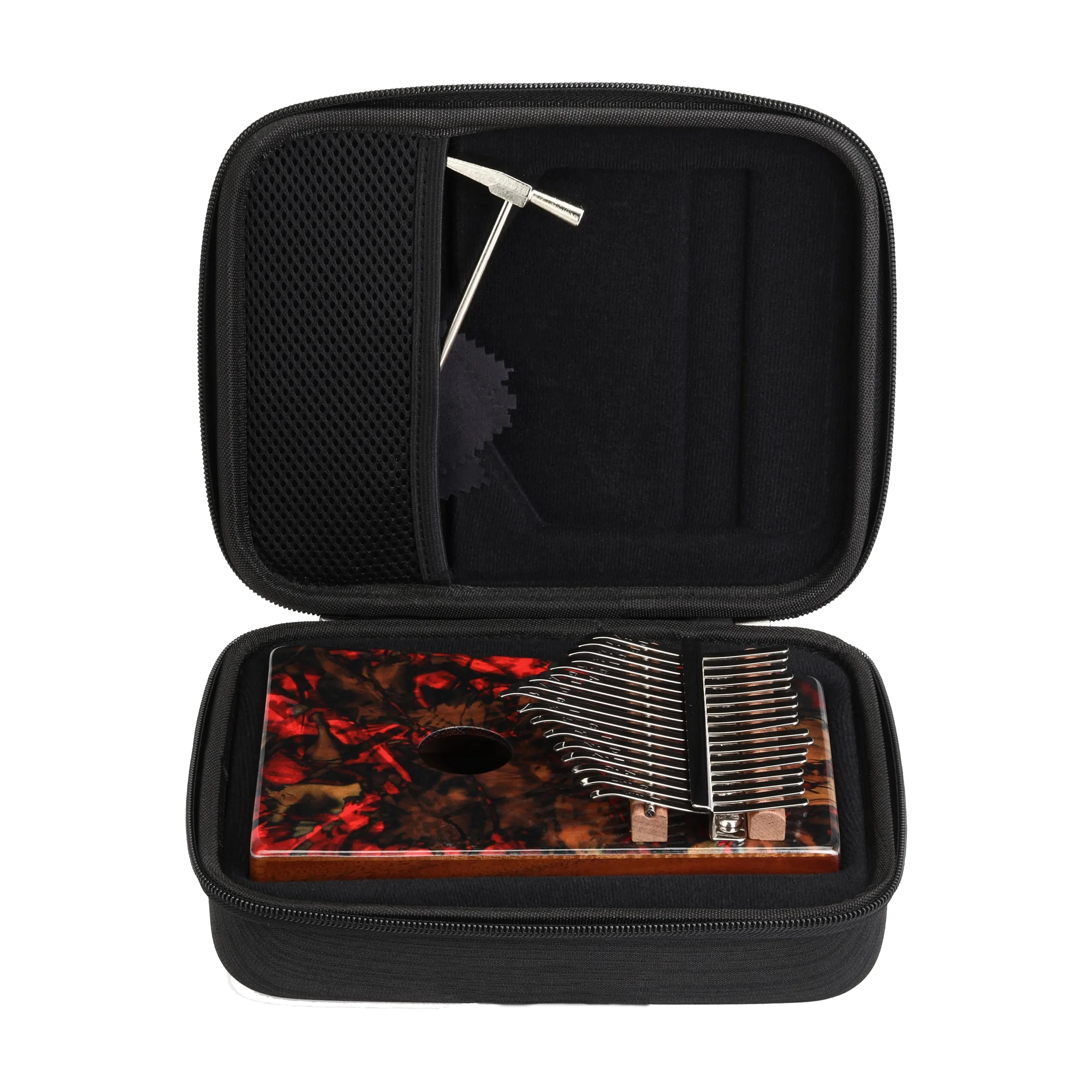 Meinl Percussion Sound Hole Designer Kalimba In C Major - Acacia with bag
