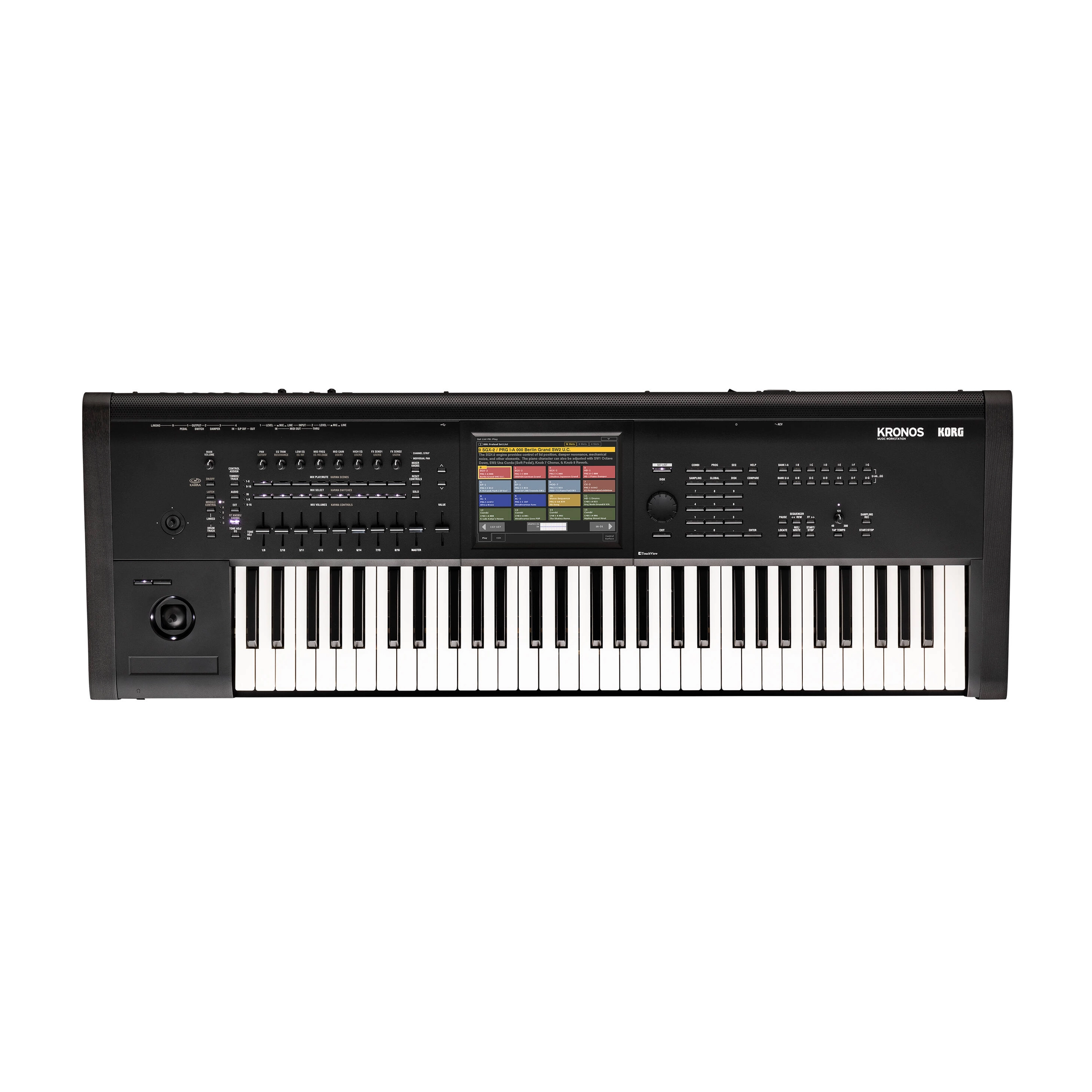 Front view of Korg Kronos 3 61 Music Workstation