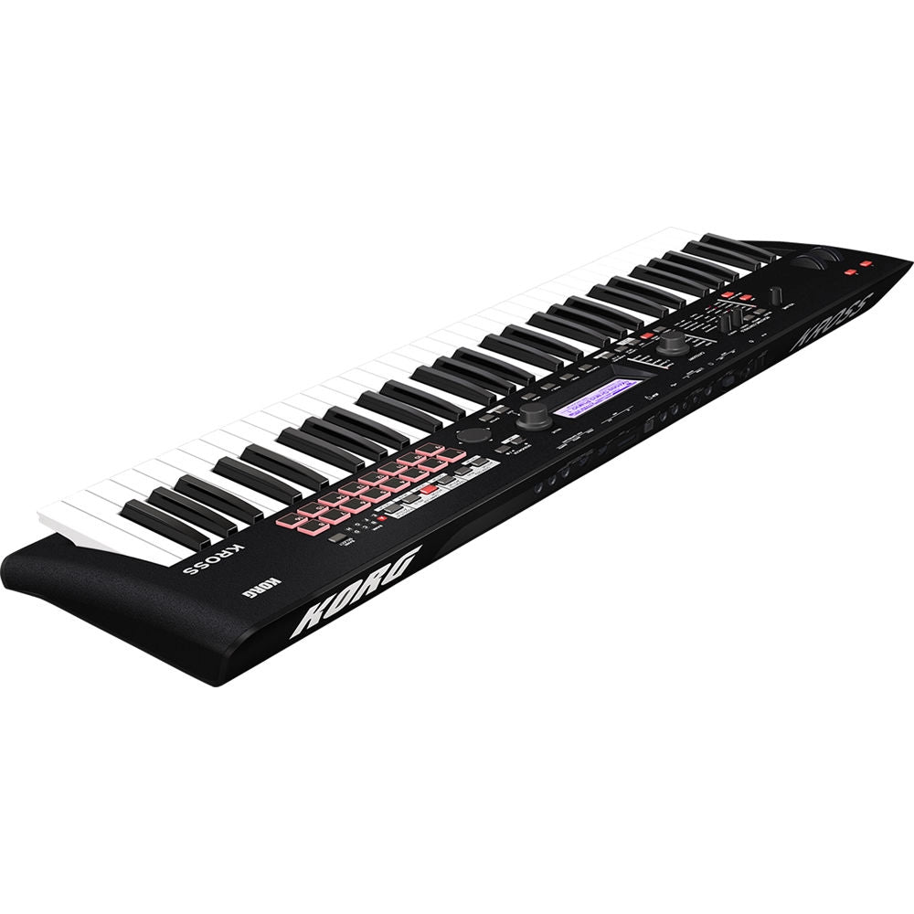 Korg Kross 2-61-MB 61-key Synthesizer Workstation - Super Matte Black