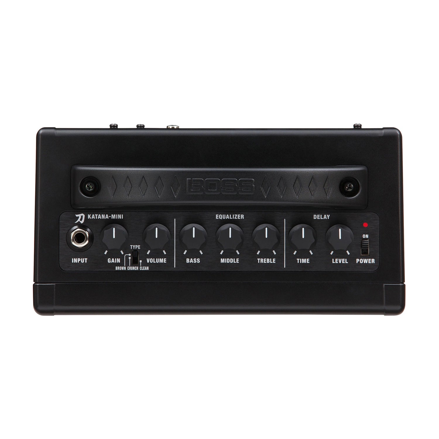 Top view for Boss Katana 7W Mini Guitar Amp, EQ & Delay Effect