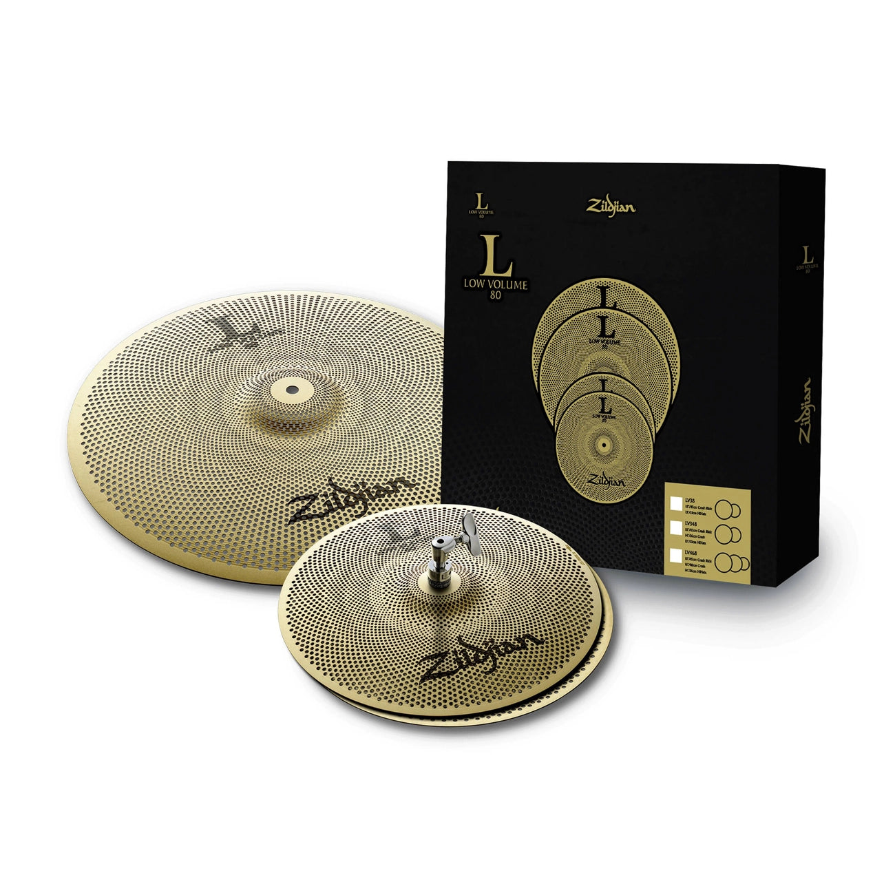 Zildjian LV38 Low Volume Cymbal Box Pack