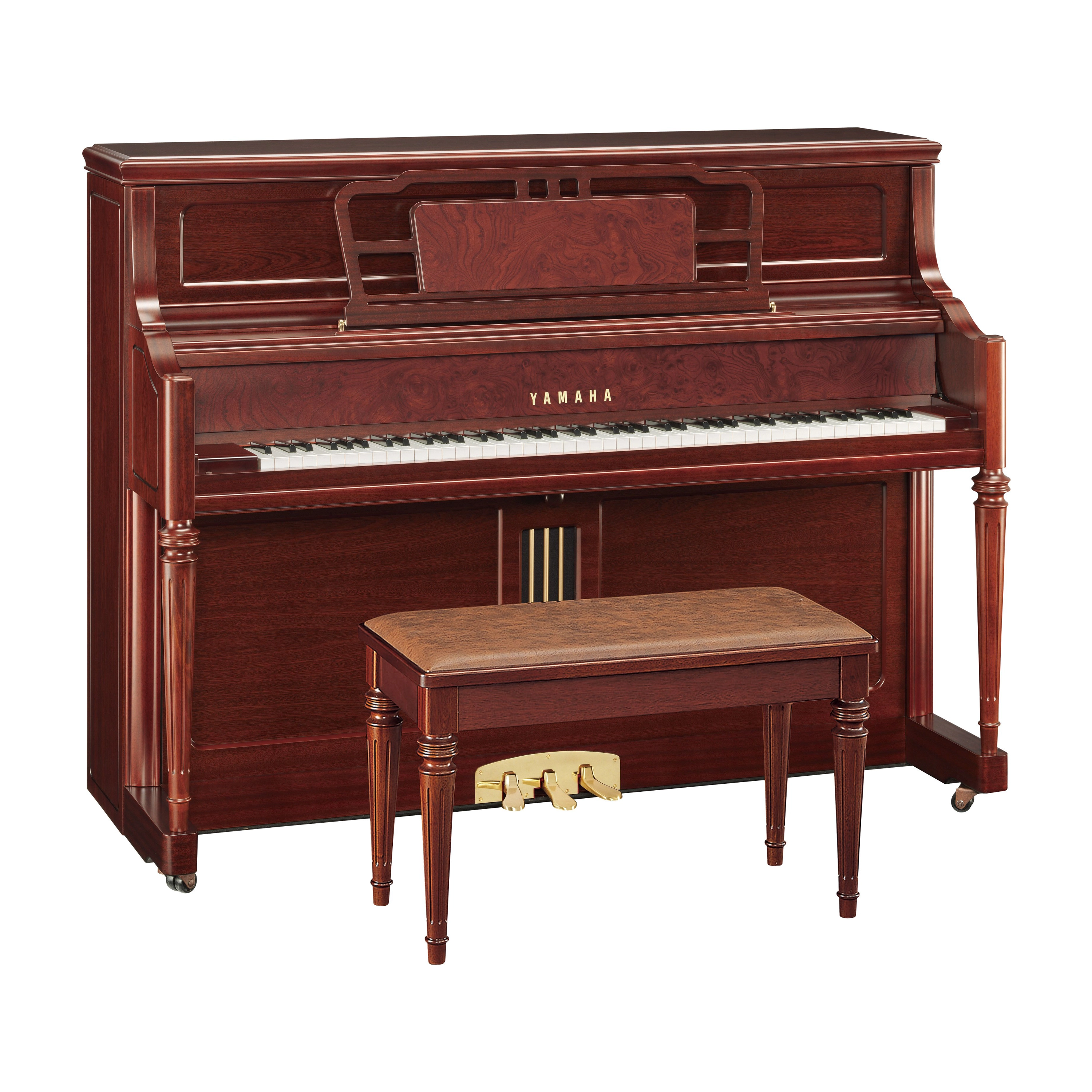 Yamaha M3 Upright Piano - Satin Dark Walnut