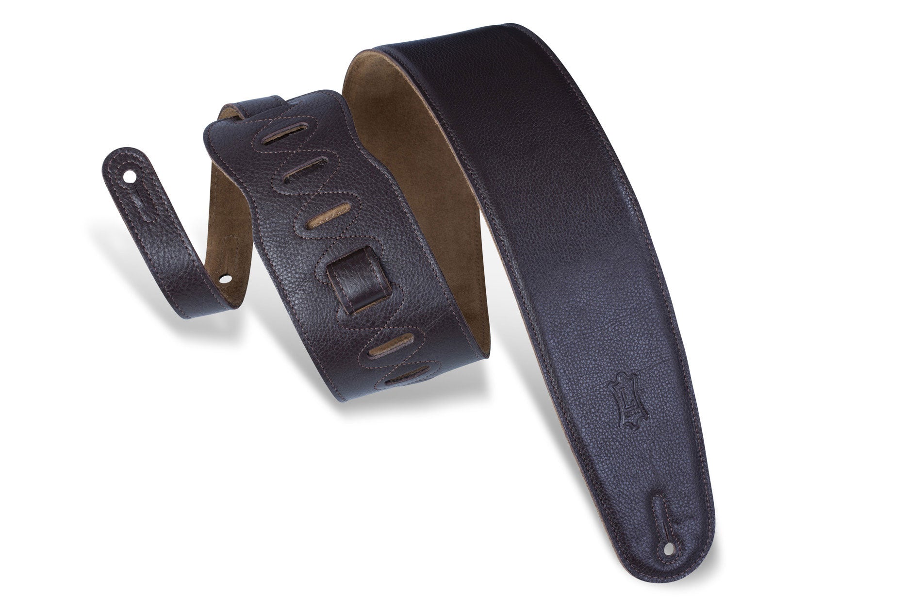 Levy's 3.5" Garment Leather Bass Strap With Foam Padding