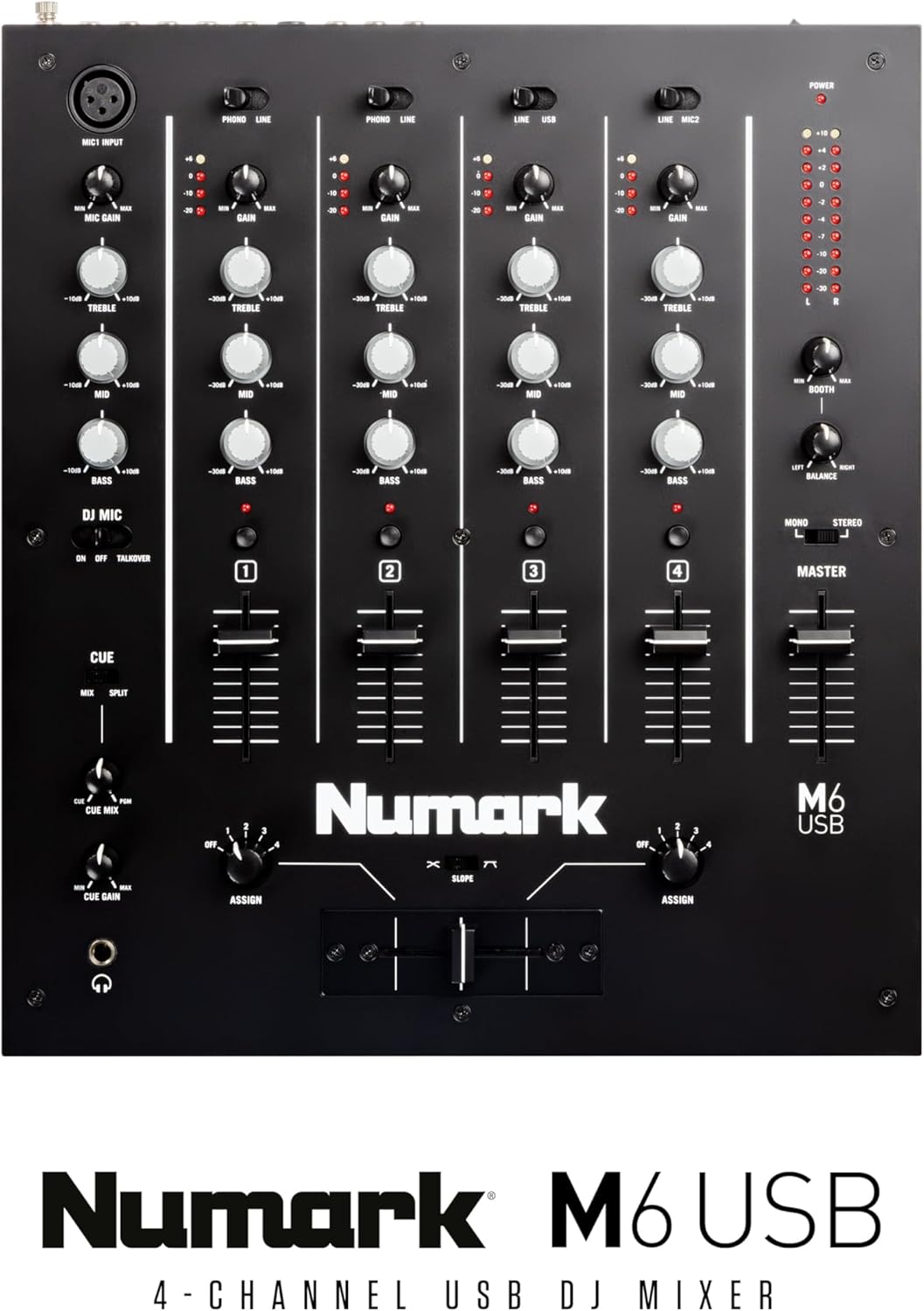 Numark M6 USB 4-Channel USB DJ Mixer
