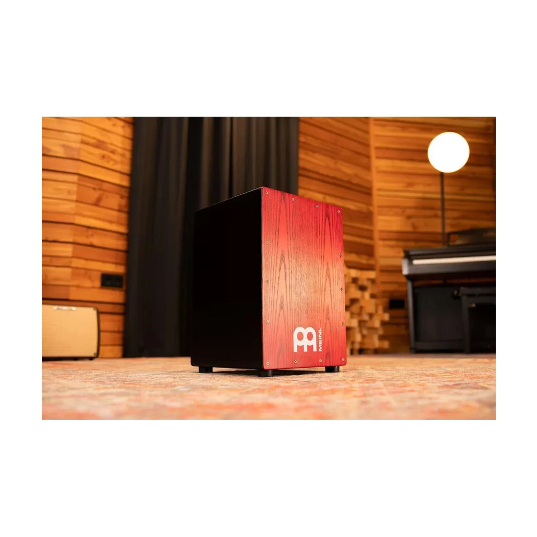 Meinl Percussion Headliner MCAJ100BK Snare Cajon - Tango Red Fade