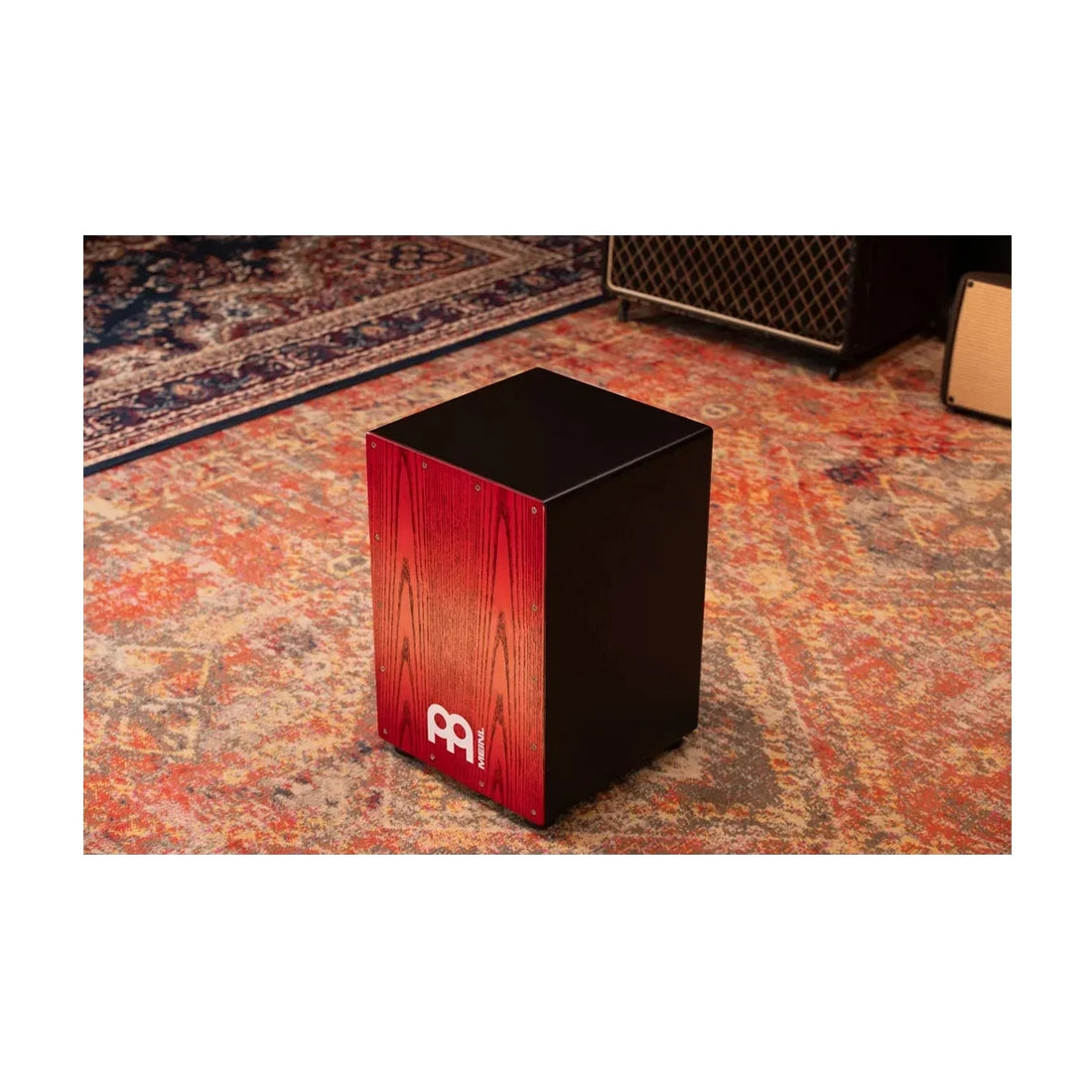 Meinl Percussion Headliner MCAJ100BK Snare Cajon - Tango Red Fade