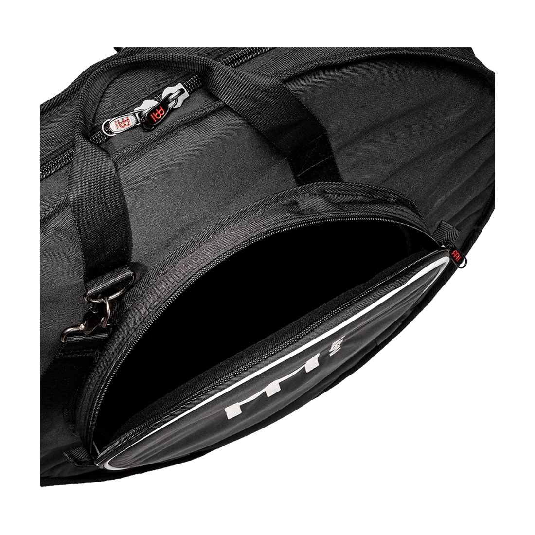 Meinl Cymbals 24" Pro Cymbal Bag - Black open side compartment