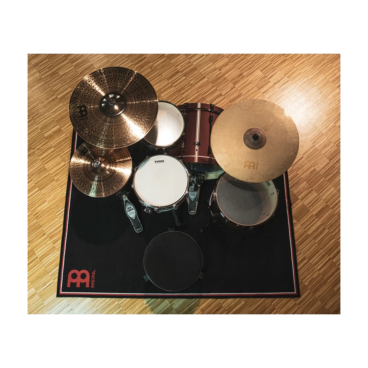Meinl Drum Rug W/ Non-Slip Rubber Bottom 5.25' x 6.5' Black