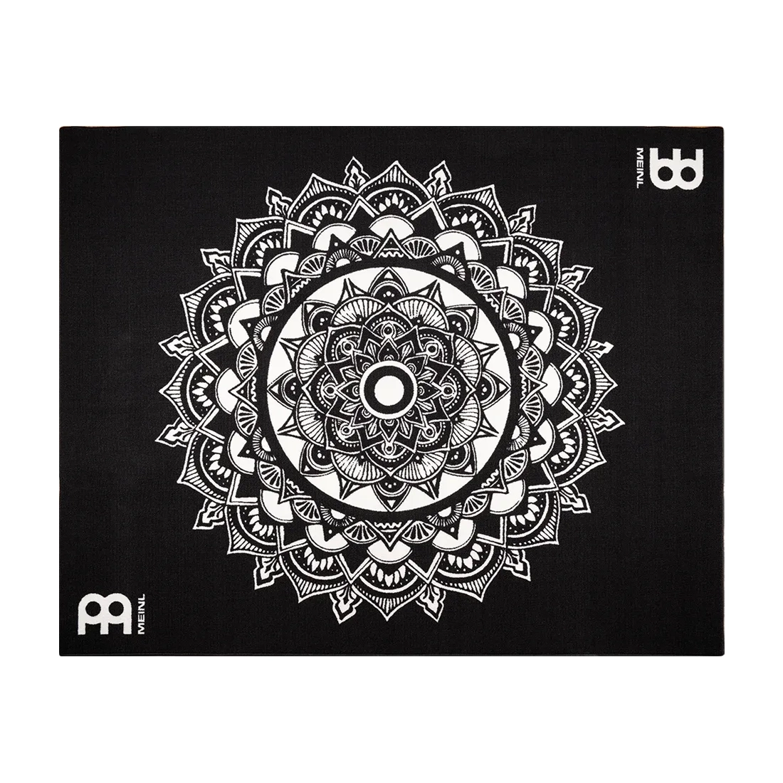 Meinl Cymbals Drum Rug 78-Inch x 63-Inch - Black And White Mandala