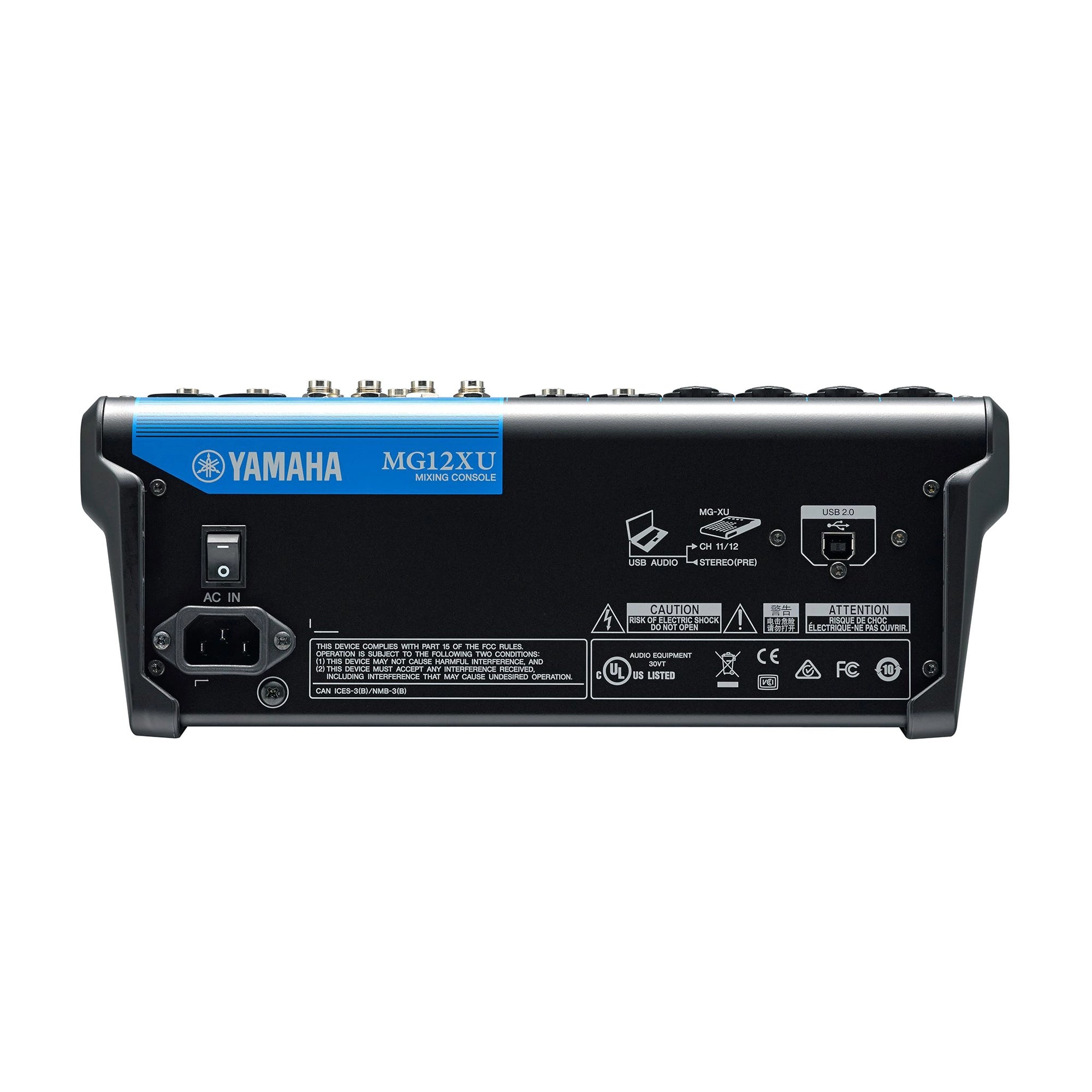 Yamaha 12-Channel MG12XU Analog Mixer W/ Effect & USB Interface