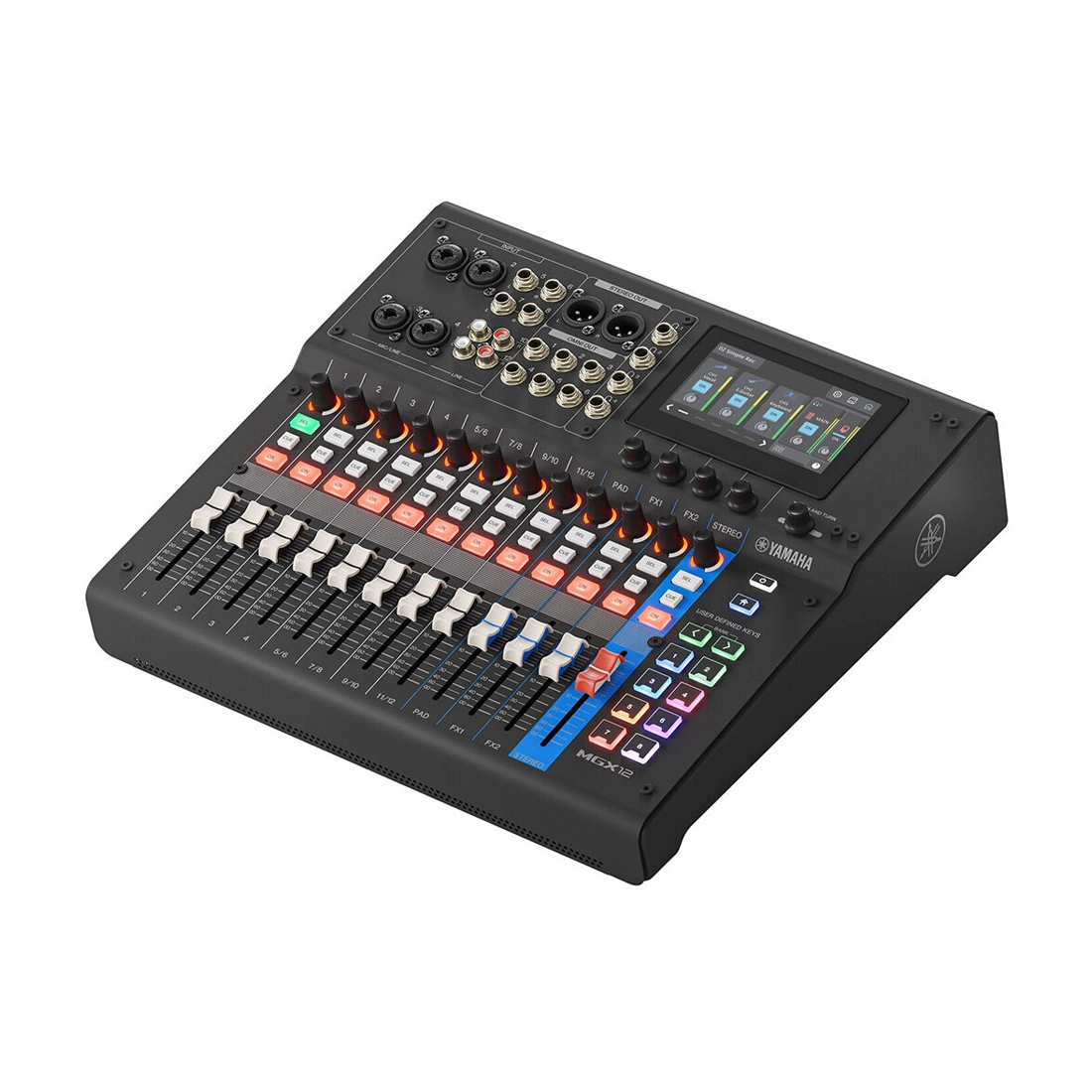 Yamaha MGX12 18-Channel Digital Mixing Console front side angle view