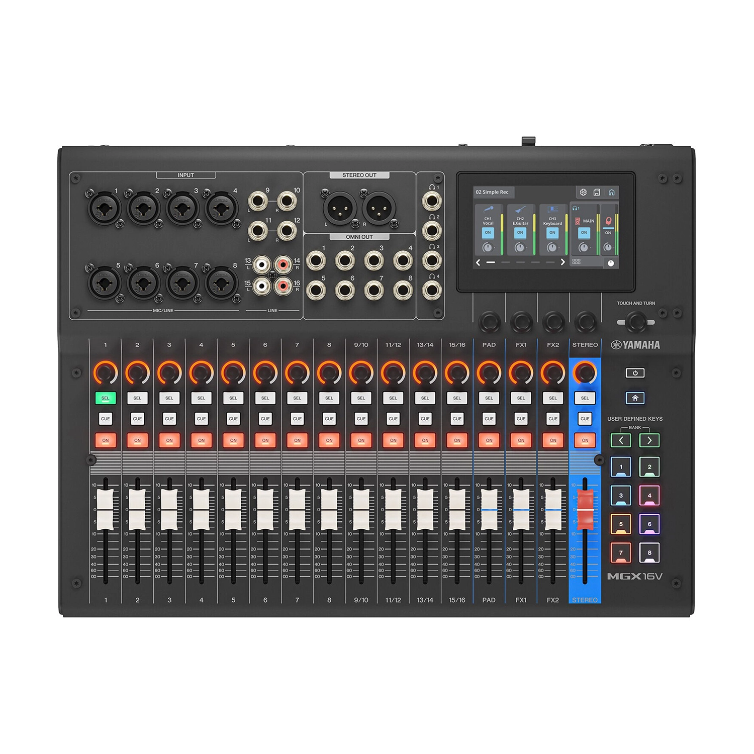 Yamaha MGX16V 22-Channel Digital Mixing Console with Video Interface