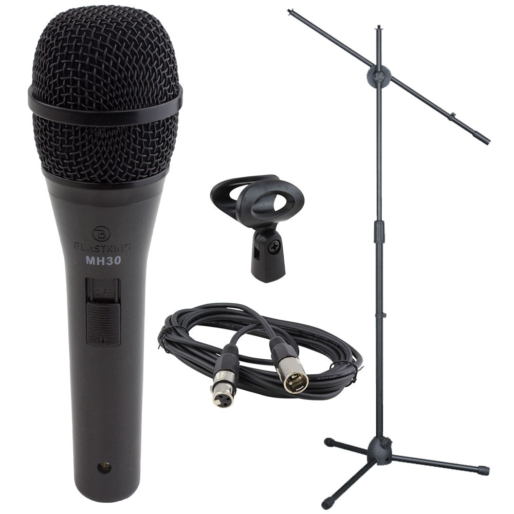 Blastking MH30KIT Dynamic Cardioid Microphone And Stand Kit