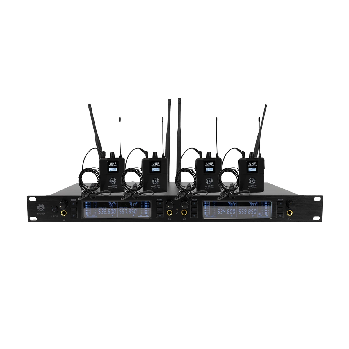 Blastking MHU-Quad Uhf WirLE4 eless In-Ear Monitor System