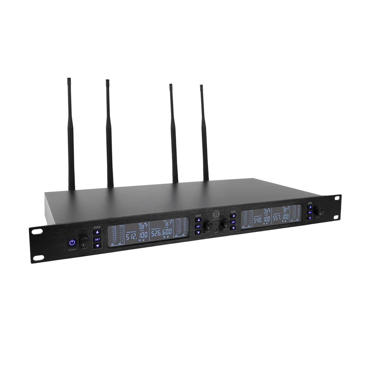 Blastking MHU404 Four Handheld UHF Wireless Microphone System
