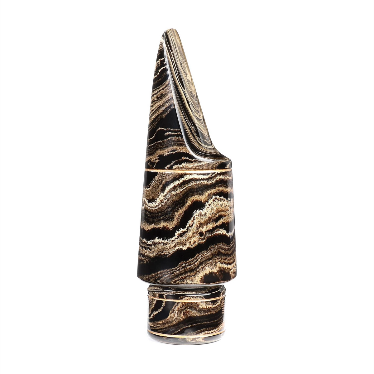 D'Addario Select Jazz Marble Alto Saxophone Mouthpiece - D6M-MB side view