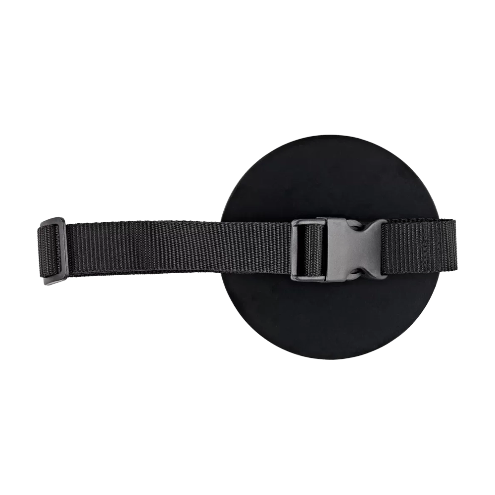 Meinl Cymbals MKMP4BK Knee-Mounted Marshmallow Practice Pad - Black back panel view