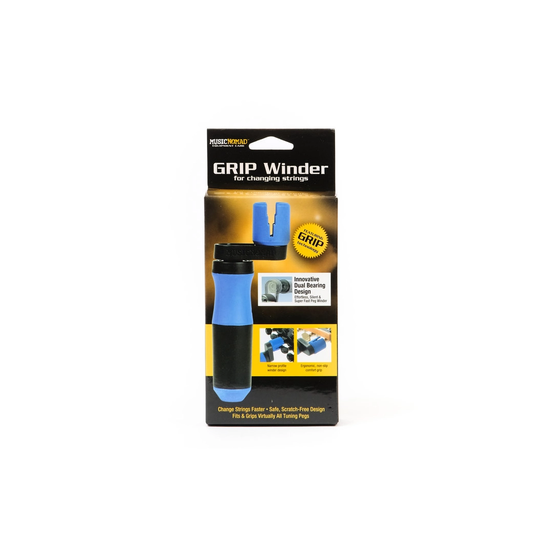 MusicNomad Grip Winder Rubber Lined, Dual Bearing Peg Winder