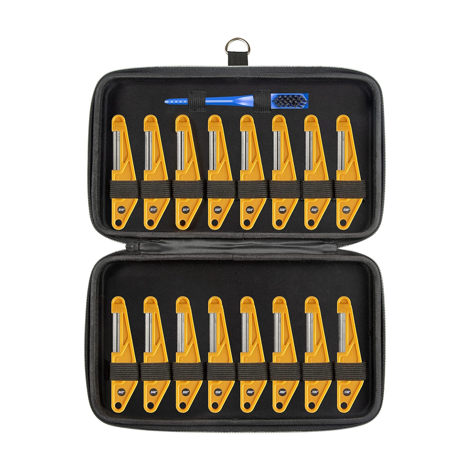 MusicNomad 16-Piece Diamond Coated Nut File Complete Shop Set