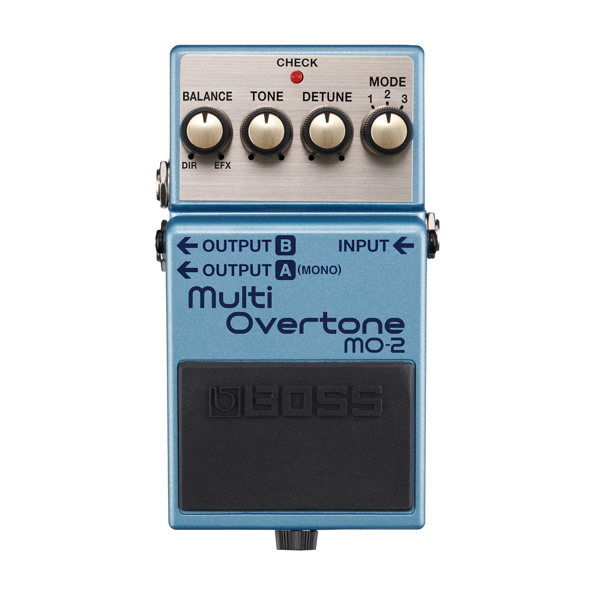 Boss MO-2 Multi Overtone Guitar Effects Pedal front panel view