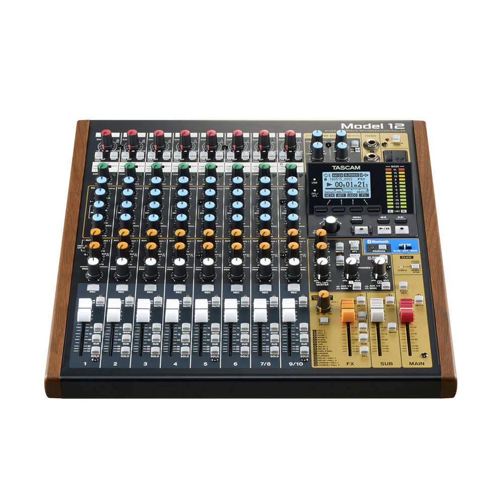 Tascam Model12 12-Channel Multitrack Recorder USB Audio Interface With FX