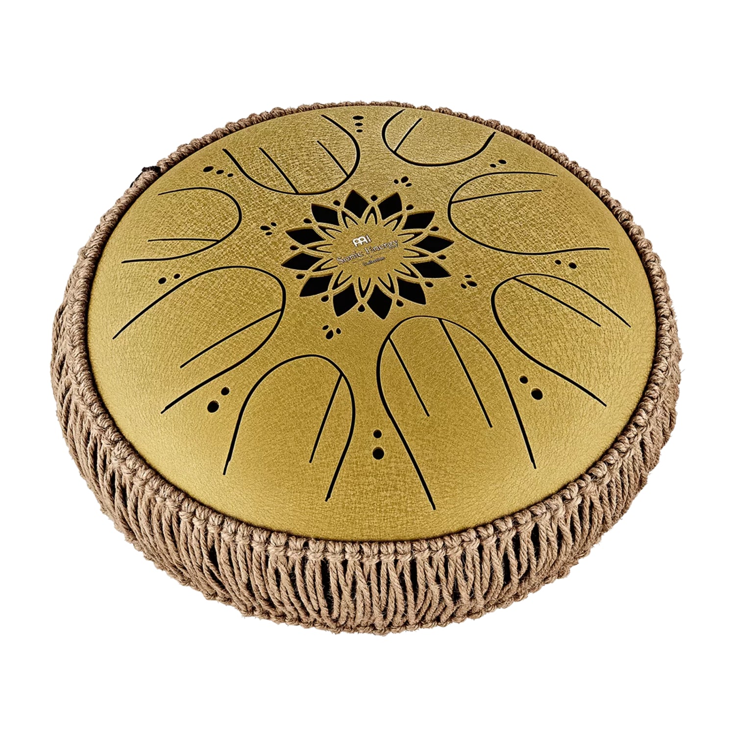 Meinl Sonic Energy Medium Octave Steel Tongue Drum, C Major - 10 inch, Gold
