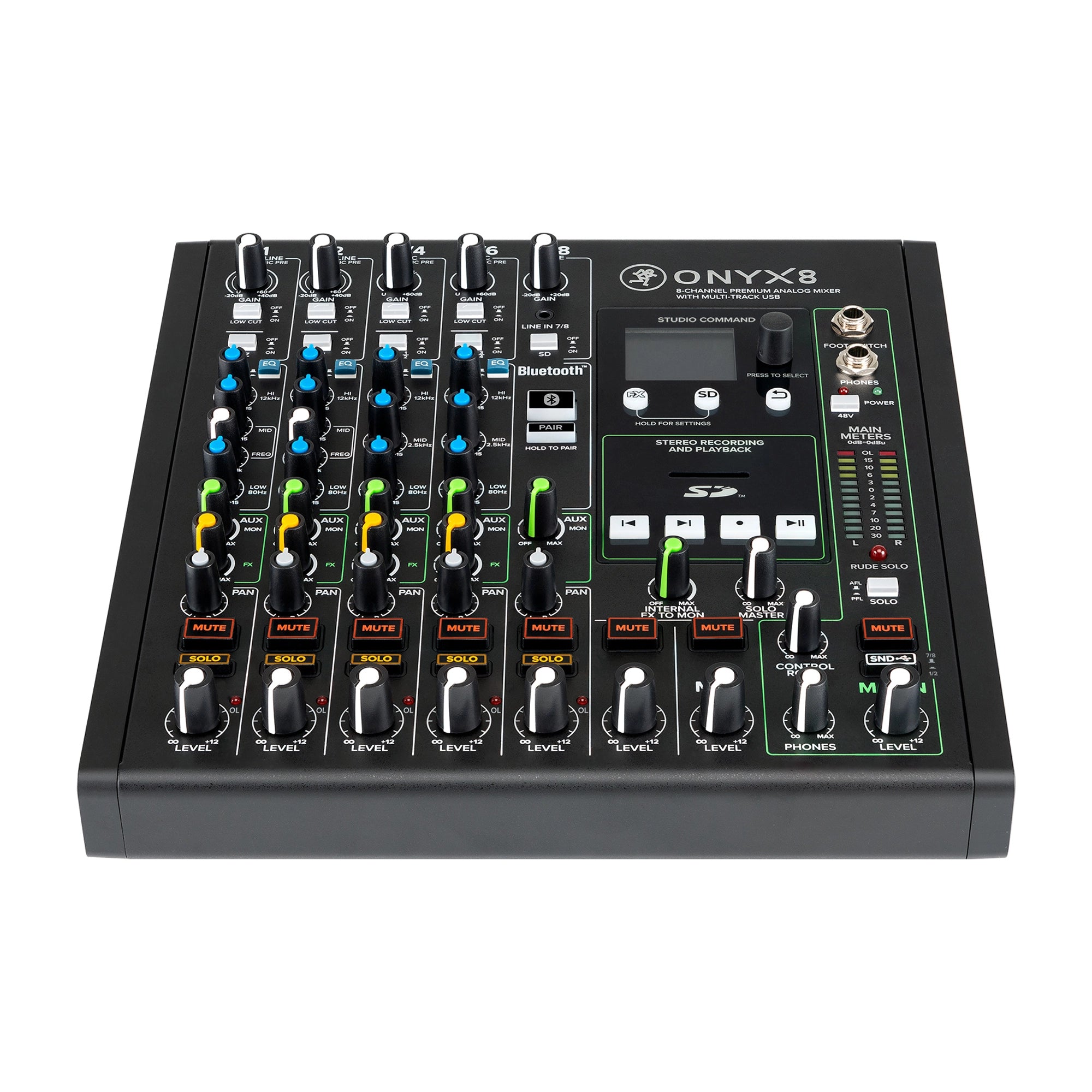 Mackie Onyx8 8-channel Analog Mixer with Multi-Track USB