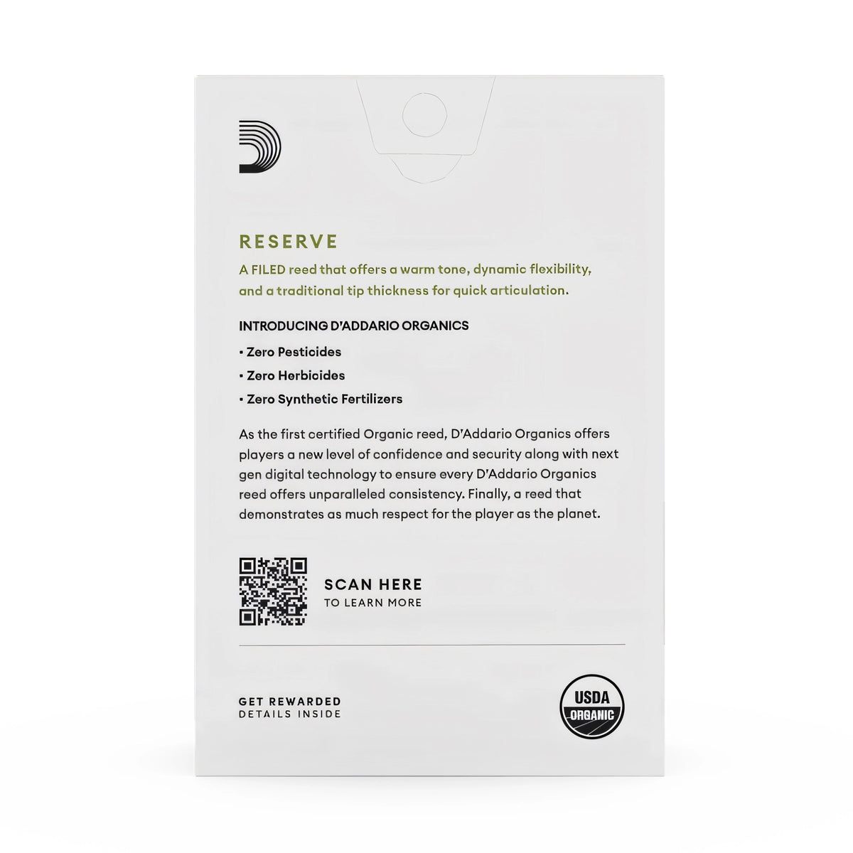 Cañas D'Addario Organic Reserve para Saxofón Alto -#2