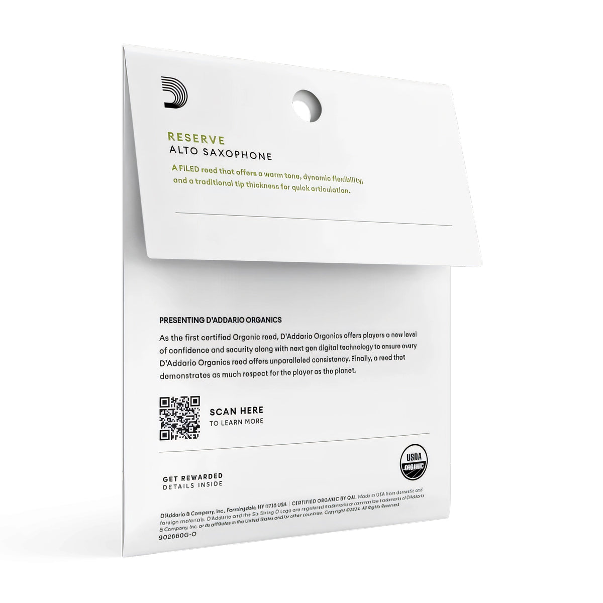 Cañas D'Addario Organic Reserve para Saxofón Alto -#2