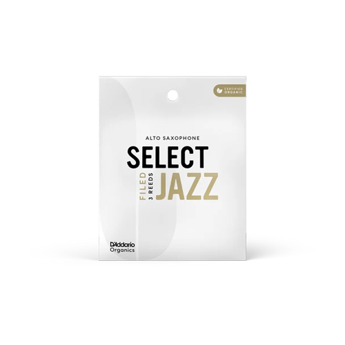 D'addario Cañas Organics Select Jazz Field Para Saxofón Alto, Paquete De 3 - 3 Suaves