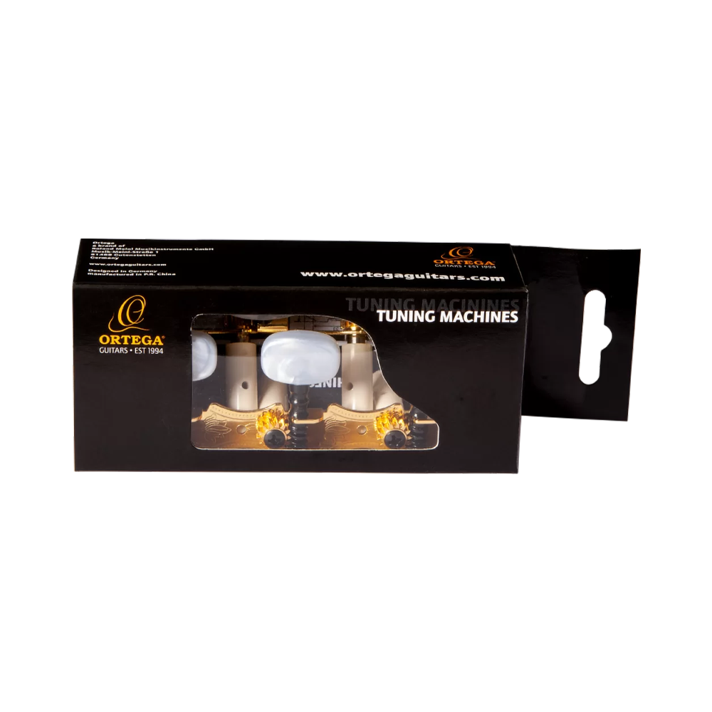 Ortega Family Series Pro Guitar Tuning Machines Gold/White - OTM-FAMILYPRO