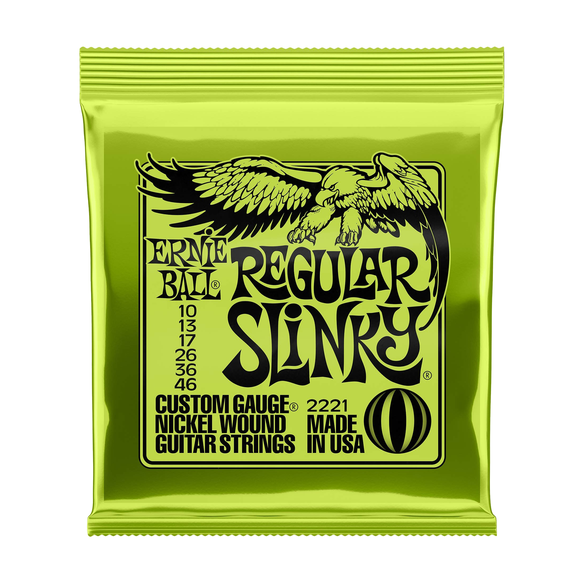 Cuerdas de guitarra eléctrica Ernie Ball 2221 Nickel Regular Slinky