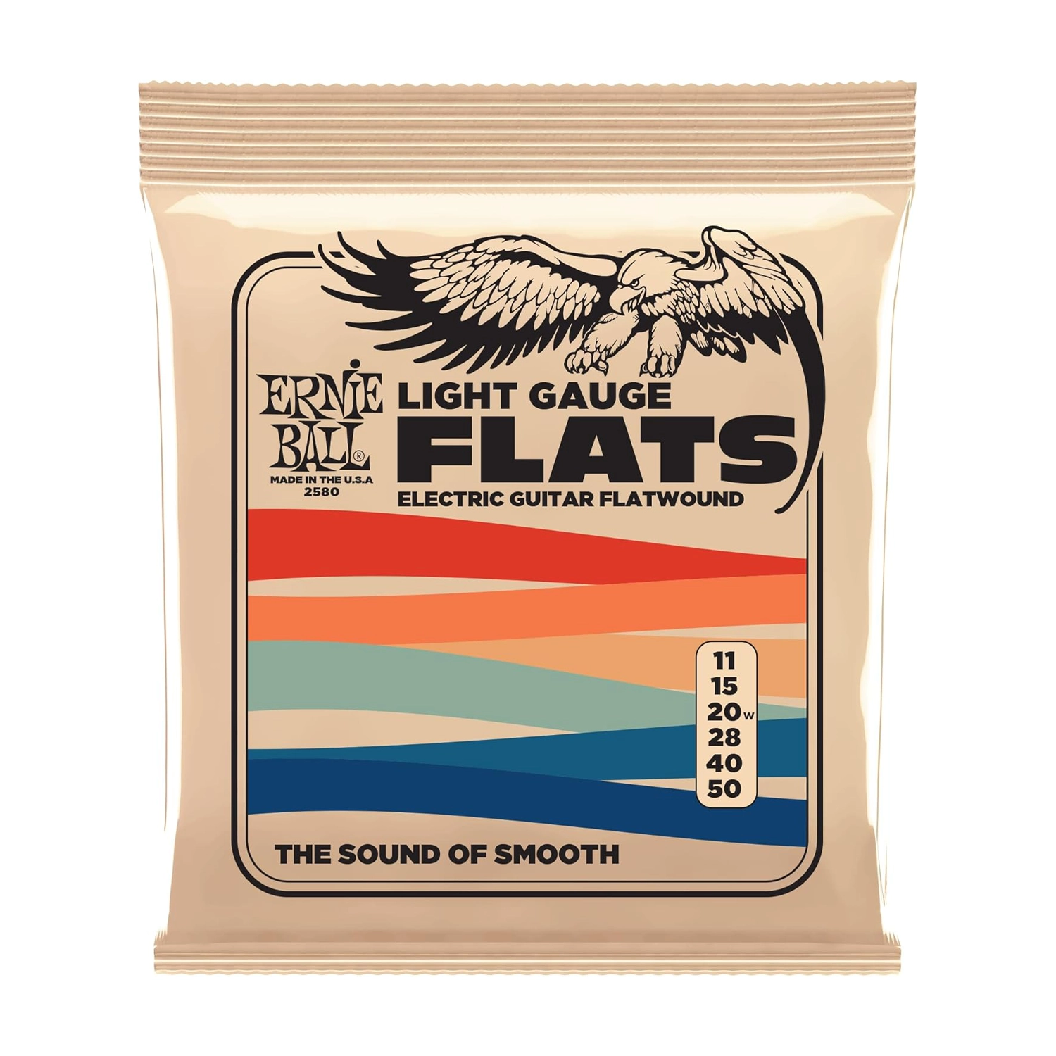 Ernie Ball Eb2580 .011-.050 Light Flatwound Electric Guitar Strings