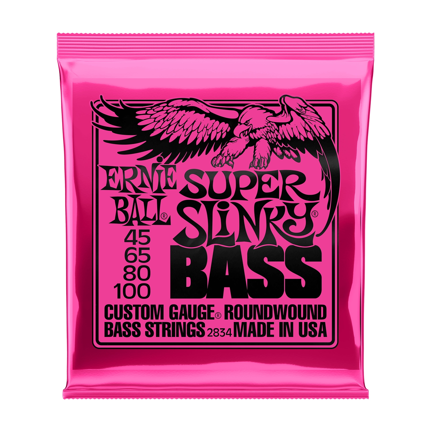 Ernie Ball P02834 Super Slinky Roundwound Bass Strings